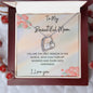 To My Beautiful Mom Forever Heart Necklace