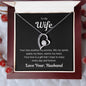 To My Wife Your Love Forever Heart Necklace