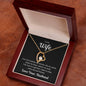 To My Wife Your Love Forever Heart Necklace