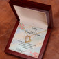 To My Beautiful Mom Forever Heart Necklace
