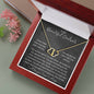 To My Beautiful Soulmate 10K Entangled Heart with diamonds Necklace