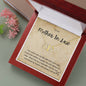 To My Mother In Law 10k Everlasting Love Necklace