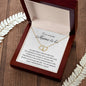 Mama To Be 10K Connected Hearts & Diamond Necklace / First Mother's Day Gift