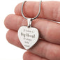 Engraved Big Heart Teacher Necklace