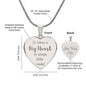 Engraved Big Heart Teacher Necklace