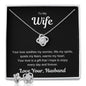 To My Wife Love Knot Earring & Necklace Set