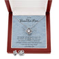 To My Beautiful Mom Love Knot Earrings & Necklace Set
