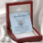 To My Beautiful Mom Love Knot Earrings & Necklace Set