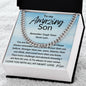 To My Amazing Son Love Mom Cuban Link Chain