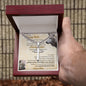To My Amazing Son Cuban Chain with Cross Necklace