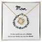 Mom you are the World to Us Necklace / Perfect Mother's Day Gift