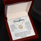 To My Beautiful Daughter Love Knot Necklace / Graduation Gift