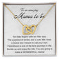 Mama To Be Gift Entangled Hearts Necklace / First Time Mother's Day Gift