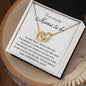 Mama To Be Gift Entangled Hearts Necklace / First Time Mother's Day Gift