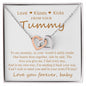 Mommy To Be Necklace Two Hearts