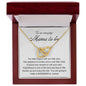 Mama To Be Gift Entangled Hearts Necklace / First Time Mother's Day Gift