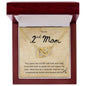 To My 2nd Mom Two Hearts Necklace