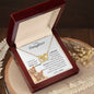 To My Daughter Entangled Heart Necklace
