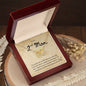 To My 2nd Mom Two Hearts Necklace