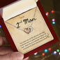 To My 2nd Mom Two Hearts Necklace