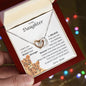 To My Daughter Entangled Heart Necklace