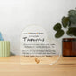 Mom To Be Heart Shaped Acrylic Love Reminder