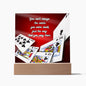 Card Master's Night Light / Acrylic Plaque Dorm Decor