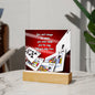 Card Master's Night Light / Acrylic Plaque Dorm Decor