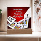 Card Master's Night Light / Acrylic Plaque Dorm Decor
