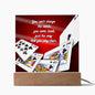 Card Master's Night Light / Acrylic Plaque Dorm Decor