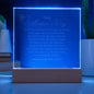 Engraved Happy Mother's Day Acrylic Plaque / Night Lite