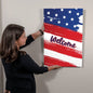 Fourth of July Metal Door Decor / American Indoor Metal Sign