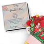 I Love You Mom Necklace and Faux Flowers