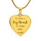 Engraved Big Heart Teacher Necklace