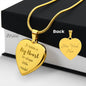 Engraved Big Heart Teacher Necklace