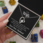 To My Wife Your Love Forever Heart Necklace