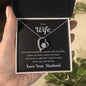 To My Wife Your Love Forever Heart Necklace