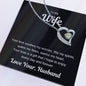 To My Wife Your Love Forever Heart Necklace
