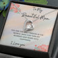 To My Beautiful Mom Forever Heart Necklace