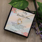 To My Beautiful Mom Forever Heart Necklace