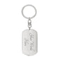 Old School Player Dog Tag Key Chain