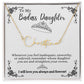 To My Badass Daughter Custom Signature Name Necklace WBkg