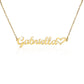 Horizontal Heart Name Necklace