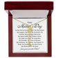 Mothers Day Vertical Name Necklace with Birth Flowers