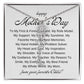 Mothers Day Vertical Name Necklace with Birth Flowers