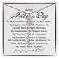 Mothers Day Vertical Name Necklace with Birth Flowers