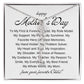 Mothers Day Vertical Name Necklace with Birth Flowers