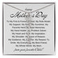 Mothers Day Vertical Name Necklace with Birth Flowers