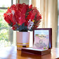 To My Lovely Mom Forever Love Necklace and Devotion Bouquet Bundle