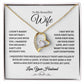 To My Beautiful Wife Forever Love Knot Necklace WB
